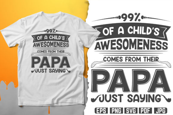 Fathers Day SVG T-Shirt Design Vector Graphics Freebies