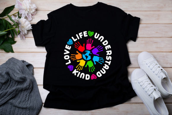 Love Life Understandind Kind: Graphics and Print Templates