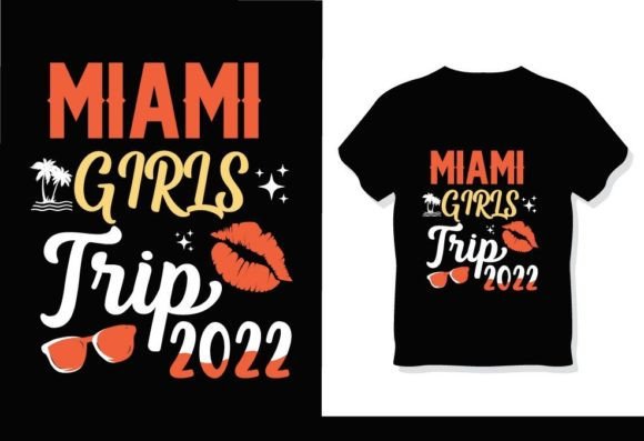 Miami Girls Trip 2022 Summer T-Shirt Graphics