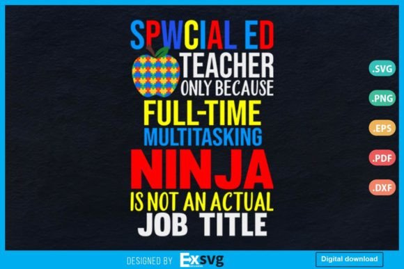 Special Education Teacher Puzzle Autism Graphics and Print Templates