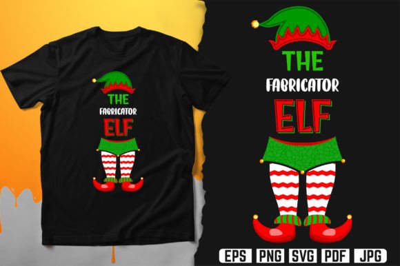The Fabricator Elf T-Shirt Design Vector: Graphics & Print Templates